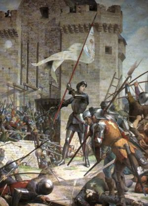 Jeanne d'Arc au siège d'Orléans par Lenepveu